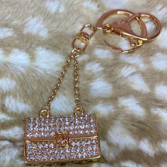 Dani Rhinestone Purse Charm/Keychain - Picture 5 of 5
